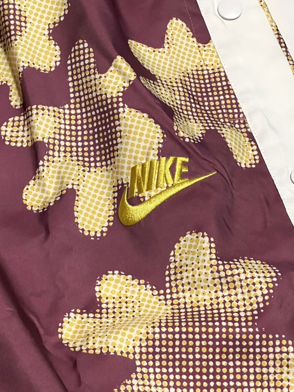 Nike Sportswear Mens XXL Floral Tear Away Pants Purple DM5027-507 2XL Yellow